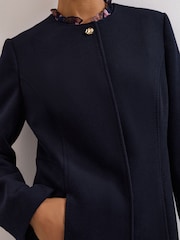 Phase Eight Blue Loretta Navy Coat - Image 4 of 7