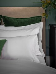 Christy White Premium Sateen Luxury Pillowcase Pair - Image 2 of 3