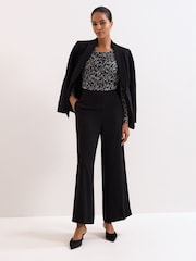 Phase Eight Black Tammy Cowl Neck Top - Image 6 of 7