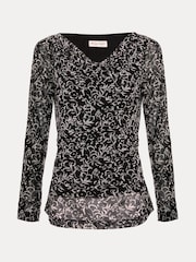 Phase Eight Black Tammy Cowl Neck Top - Image 7 of 7