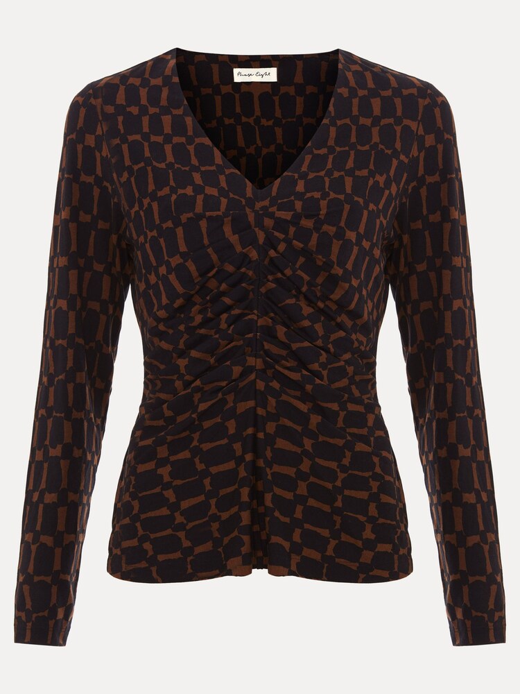 Phase Eight Brooke Geo Pleat Top - صورة 7 من 7