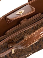 Dune London Brown Dinkydefine Mini Belted Tote - Image 4 of 5
