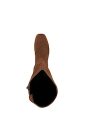 Dune London Brown Sanna Square Toe Smart High Boots - Image 5 of 6