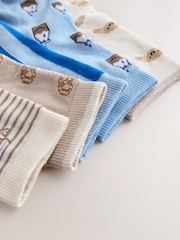 Blue/Neutral Food - 卡通棉质袜子 5 包 - 3的图像2｝