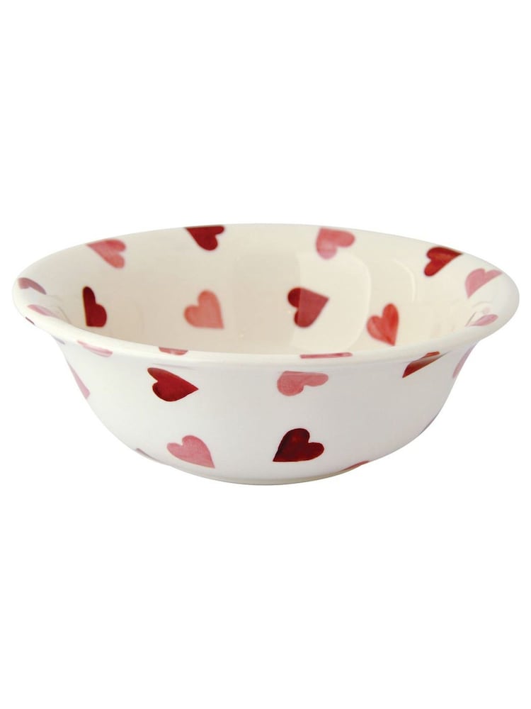 Emma Bridgewater Cream Pink Hearts Cereal Bowl - Image 2 of 3 Emma Bridgewater Cream Pink Hearts Cereal Bowl - Image 2 of 3