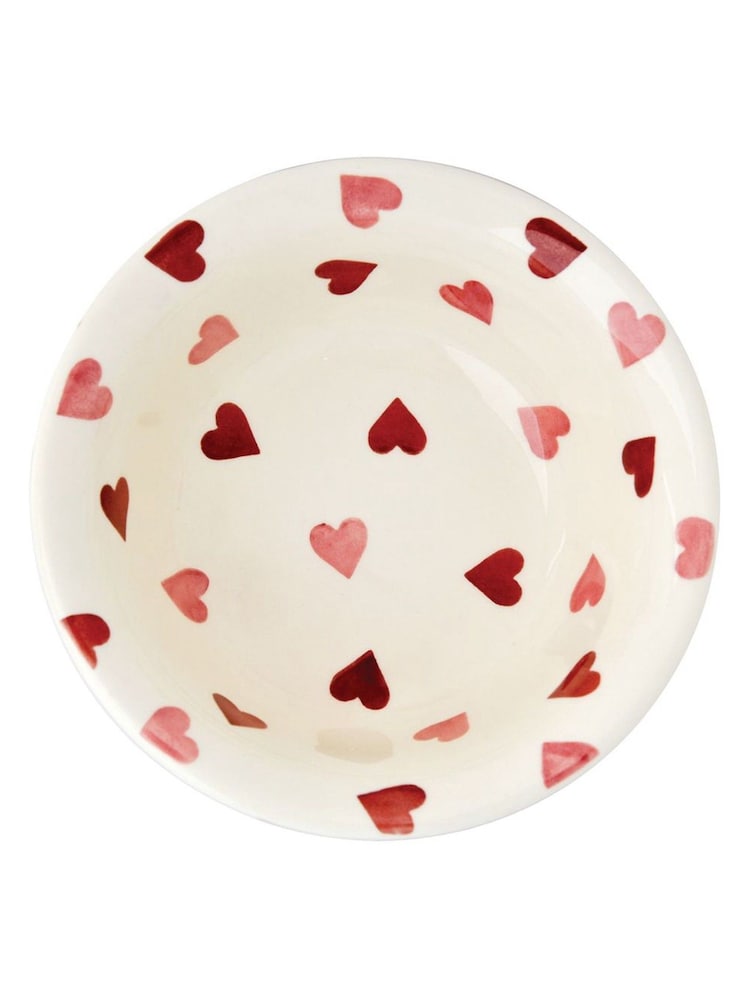 Emma Bridgewater Cream Pink Hearts Cereal Bowl - Image 3 of 3 Emma Bridgewater Cream Pink Hearts Cereal Bowl - Image 3 of 3