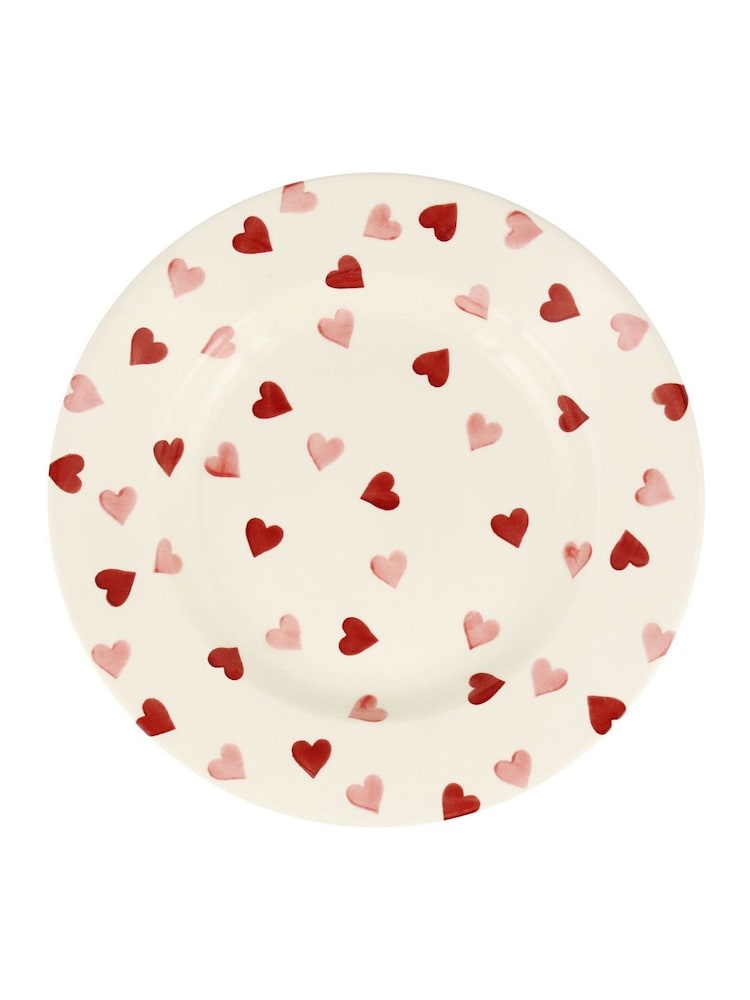 Emma Bridgewater Cream Pink Hearts 10 1/2 Inch Dinner Plate - Image 2 of 3 Emma Bridgewater Cream Pink Hearts 10 1/2 Inch Dinner Plate - Image 2 of 3