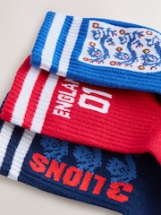 England License Cotton Rich Ribbed Sports Socks 3 Pack - Image 2 of 3