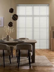 White Polar Made To Measure 50mm Sunwood 38mm Chalk Taped Venetian Blinds - Image 2 of 7