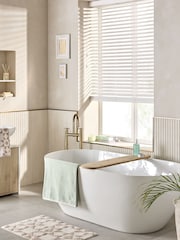 White True Made To Measure 50mm Sunwood Fauxwood Venetian Blinds - Image 6 of 6