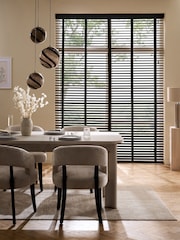 Black Made To Measure 50mm Sunwood 38mm Jet Taped Venetian Blinds - Image 1 of 6