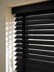 Black Made To Measure 50mm Sunwood 38mm Jet Taped Venetian Blinds - Image 5 of 6