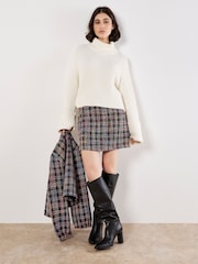 Apricot Black Multicolour Tweed Mini Skirt - Image 2 of 5
