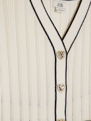 River Island Cream Girls Short Sleeve Peplum Waistcoat & Trousers Set - Image 4 of 4