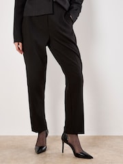 Apricot Black Pleat Tapered Tailored Trousers - Image 2 of 4