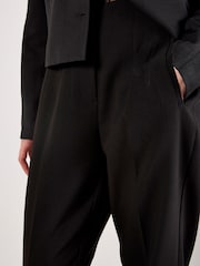 Apricot Black Pleat Tapered Tailored Trousers - Image 3 of 4