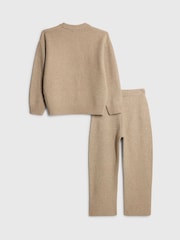 River Island Natural Boys RR Knitted Jumper & Joggers Set - Image 3 of 5