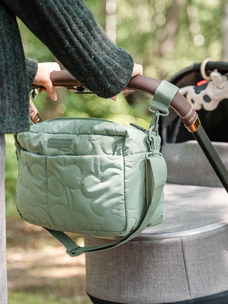 Done by Deer Green Quilted Stroller Bag - Image 1 of 6 Done by Deer Green Quilted Stroller Bag - Image 1 of 6