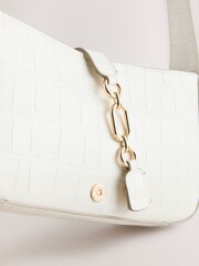 عاجي تمساح - حقيبة كتف مقسمة - صورة 7 من 9