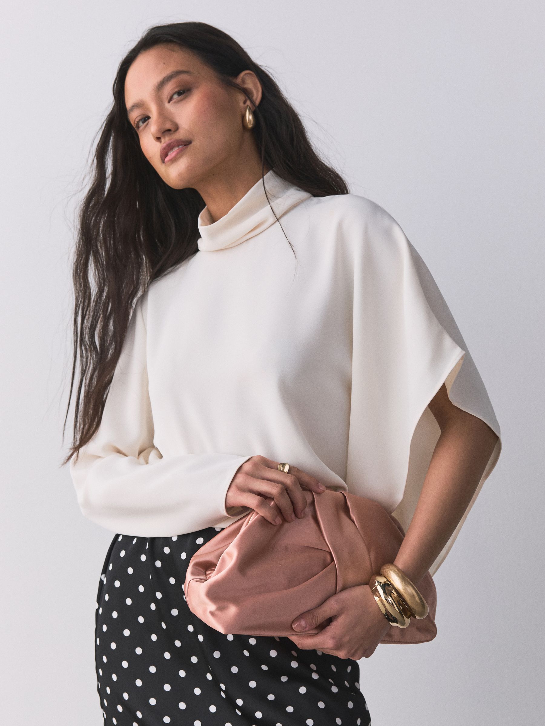 Buy Pink Snap Clutch Bag from Next USA