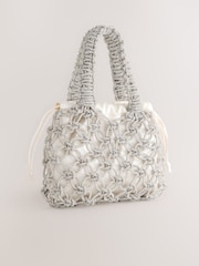 Silver Sparkle Hand Held Bag - Image 1 of 5