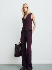 Mango Red Trousers Emma - Image 1 of 5