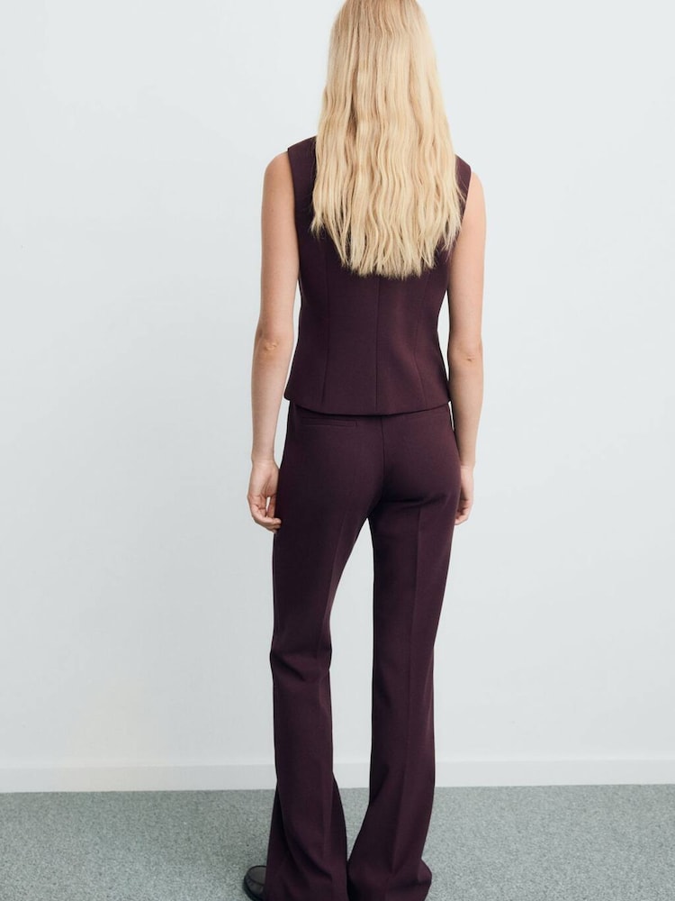 Mango Red Trousers Emma - Image 2 of 5