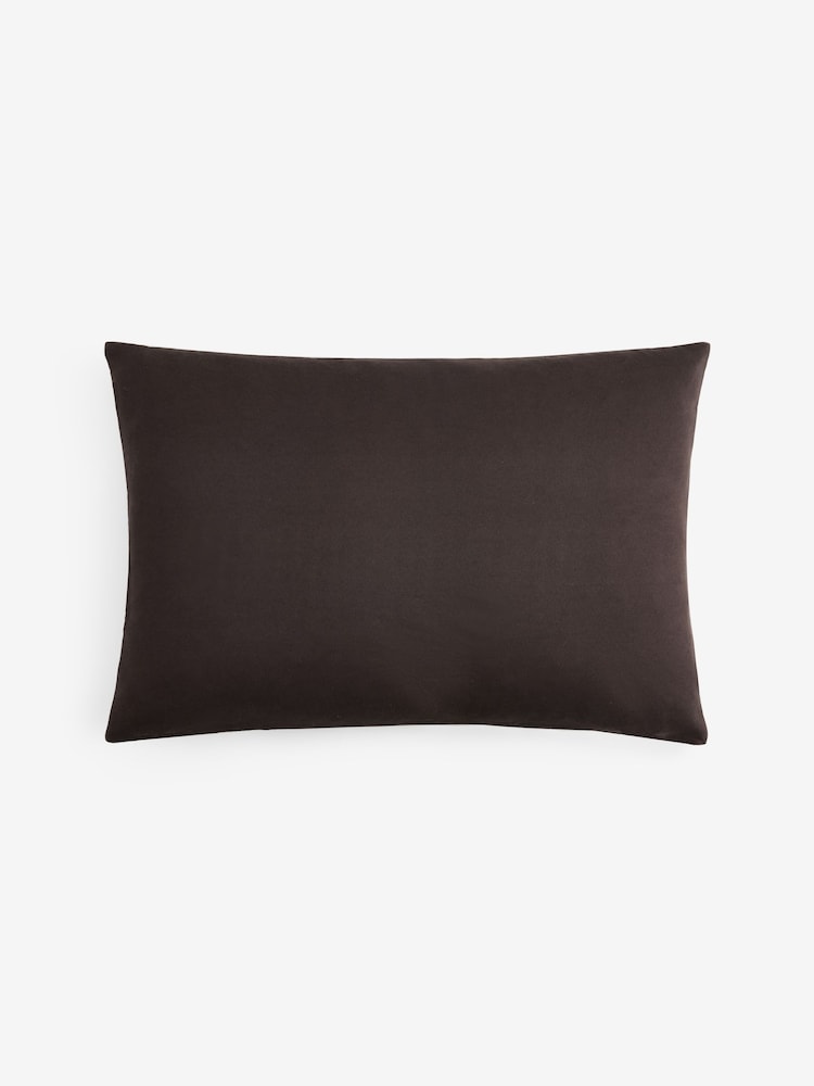 Brown 40 x 59cm Cut Velvet Abstract Zebra Cushion - Image 5 of 5