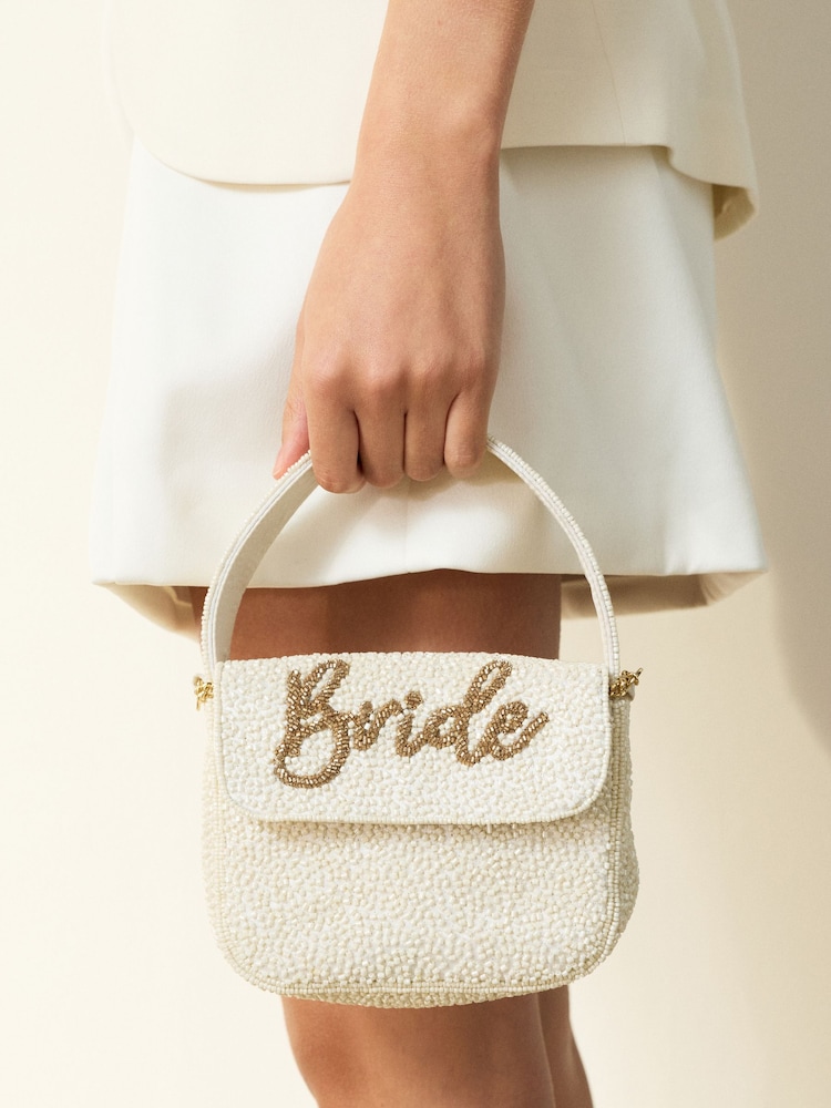 Fildeș - Beaded Bride Hand Held Bag - Imaginea 1 din 9