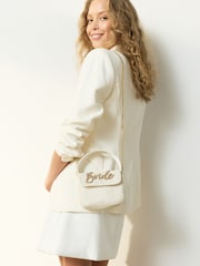 Fildeș - Beaded Bride Hand Held Bag - Imaginea 4 din 9