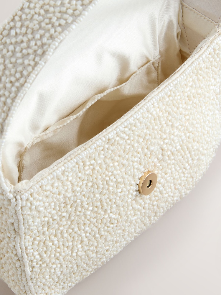 Fildeș - Beaded Bride Hand Held Bag - Imaginea 9 din 9