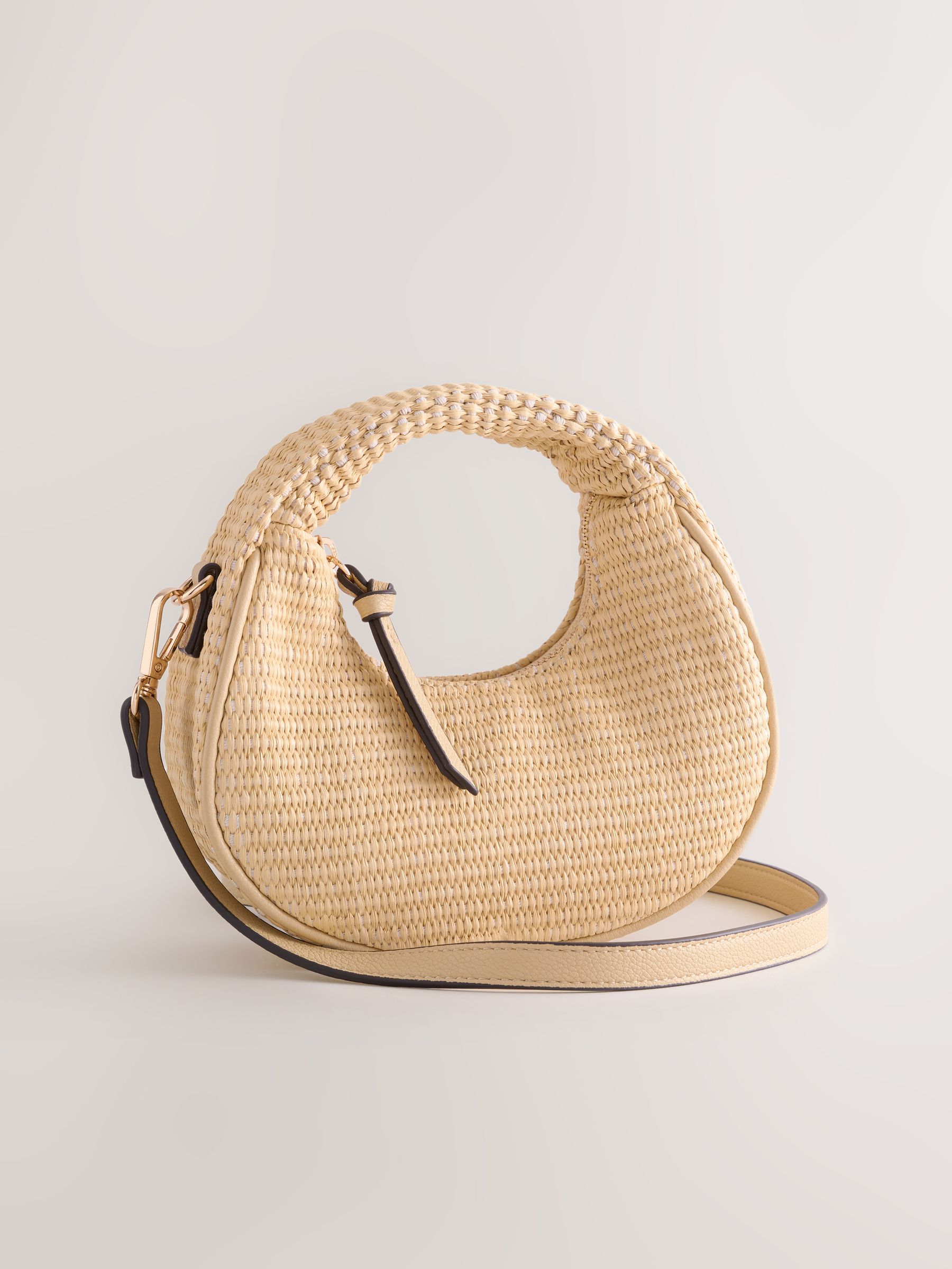 Buy Natural Raffia Effect Mini Hand Held Bag from Next USA