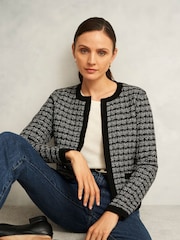 Hobbs Black Audra Knitted Cardigan - Image 1 of 4