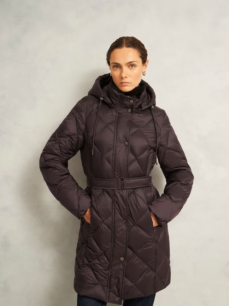 Hobbs Brown Lumi Puffer Coat - Image 1 of 4 Hobbs Brown Lumi Puffer Coat - Image 1 of 4