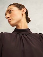 Hobbs Brown Debby Silk Blouse - Image 3 of 4