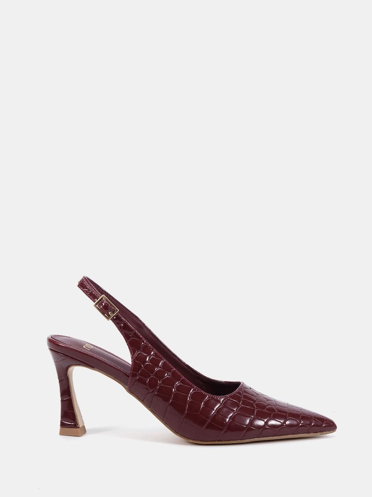 Novo Red ILLY Slingack Mid Heel Point Courts - Image 2 of 6