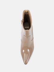 Novo Natural Kylie Mid Stiletto Heel Point Ankle Boots - Image 5 of 6
