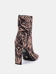 Animal - Novo Kira Slim High Block Heel Square Toe Ankle Boots - Imagem 4 de 6