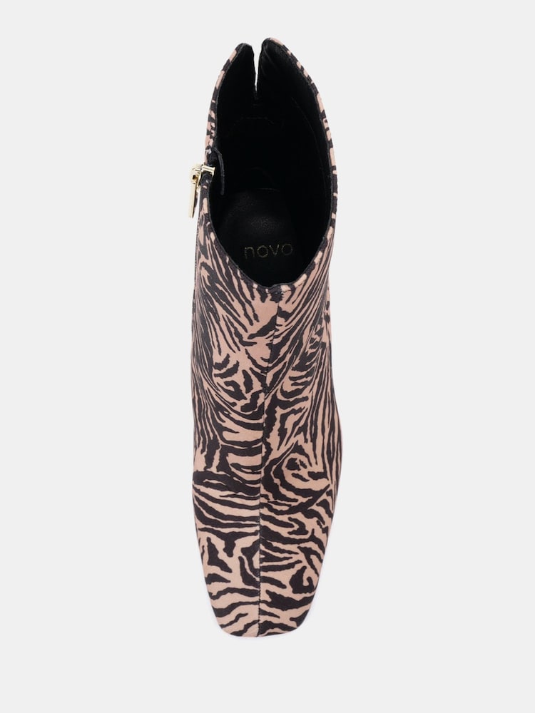 Animal - Novo Kira Slim High Block Heel Square Toe Ankle Boots - Imagem 6 de 6