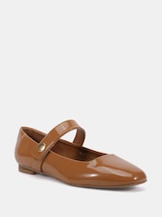 Novo Nude Standard Fit CANDY Mary Jane Stud Flat Shoes - Image 3 of 6