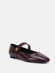 Novo Red Standard Fit CANDY Mary Jane Stud Flat Shoes - Image 3 of 6