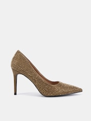 Novo Metallic Wide Fit Immaculate Point Court Shoes - Image 2 of 6