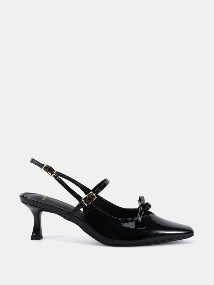 Novo Animal ILLUMINATE Mary Jane Bow Slingback Mid Heel Courts - Image 2 of 6
