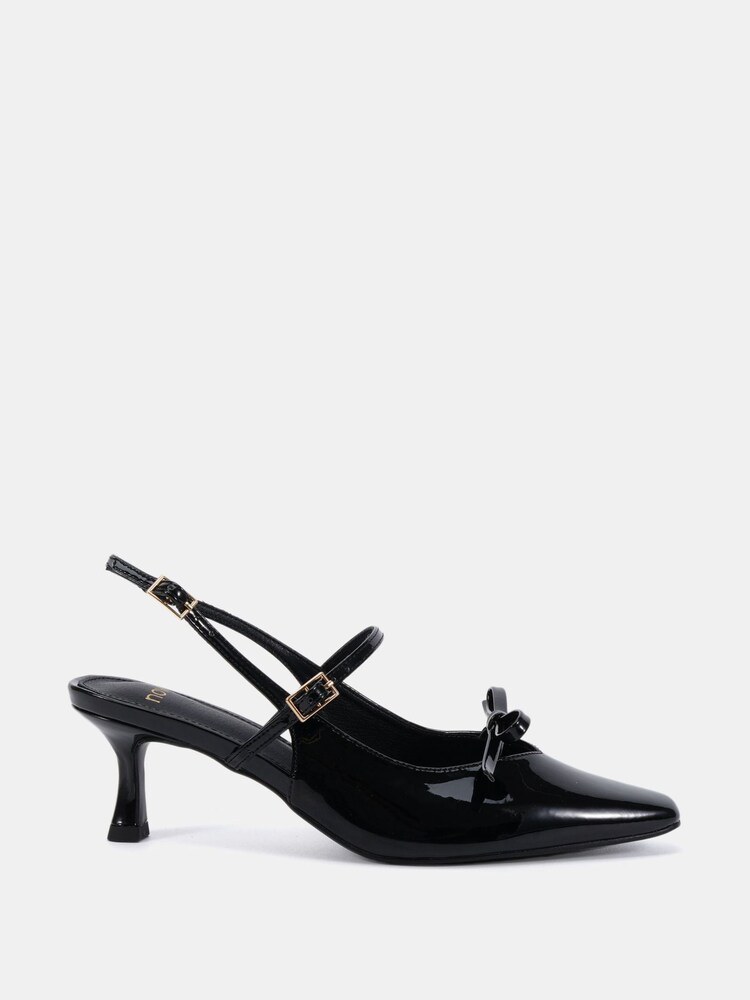 Novo Animal ILLUMINATE Mary Jane Bow Slingback Mid Heel Courts - Image 2 of 6 Novo Animal ILLUMINATE Mary Jane Bow Slingback Mid Heel Courts - Image 2 of 6