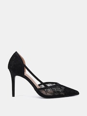 Novo Black Ideal Point Two Part Stiletto Courts - Image 2 of 6
