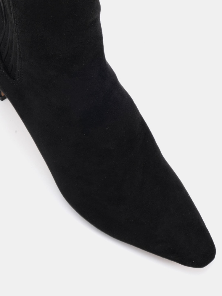 Bottes Chelsea Next – Cuir Noir, Talon Bloc, Pointure 5 – Occasion