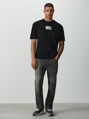Black San Francisco Relaxed Fit Graphic Print Heavy Weight T-Shirt - Image 2 of 8