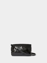 črna - Osprey London The Carina Leather Shrug Black Bag - Slika 1 iz 5