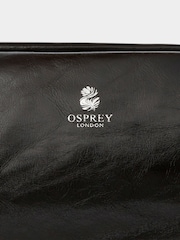 črna - Osprey London The Carina Leather Shrug Black Bag - Slika 4 iz 5