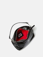 črna - Osprey London The Carina Leather Shrug Black Bag - Slika 5 iz 5